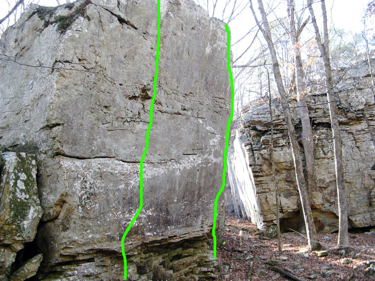 Little wall, purple bolted