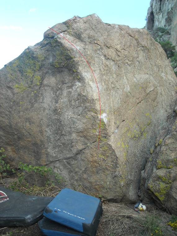 Almost a tunnel boulders