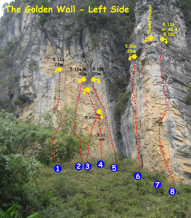 Golden Wall Left Side