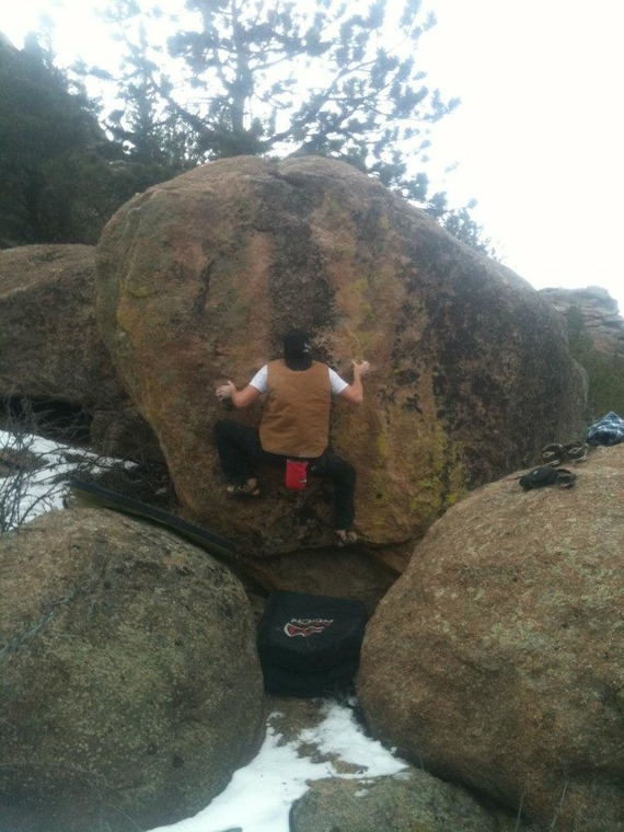 Trail Boulder, Rim area Pleasure Valley