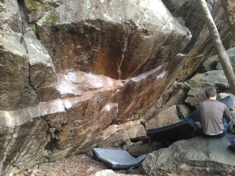 Överhängande väggen