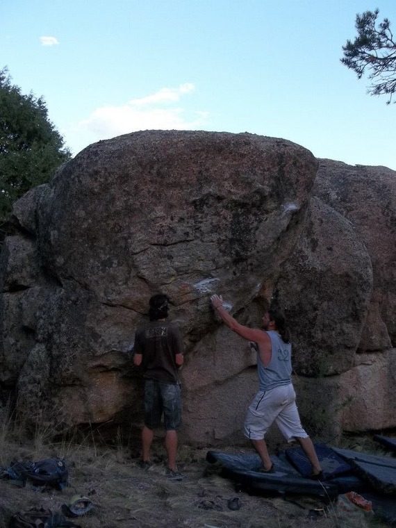 Christmas boulders