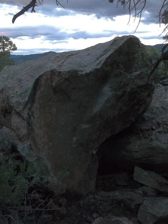 Broken boulder