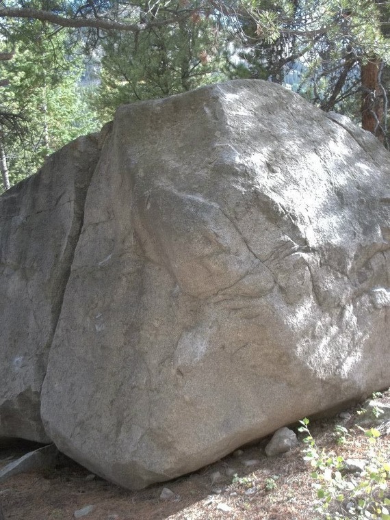 Roadside boulder