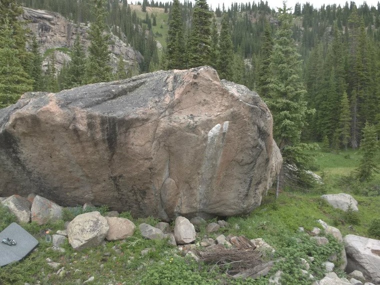 Powerline boulders