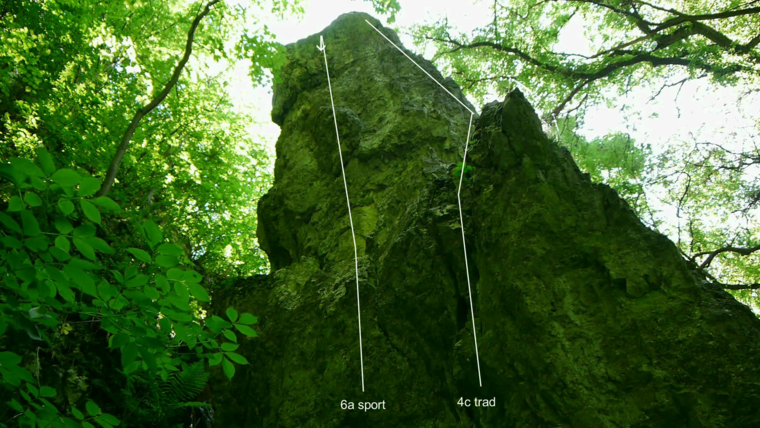 Wielka skała- side wall