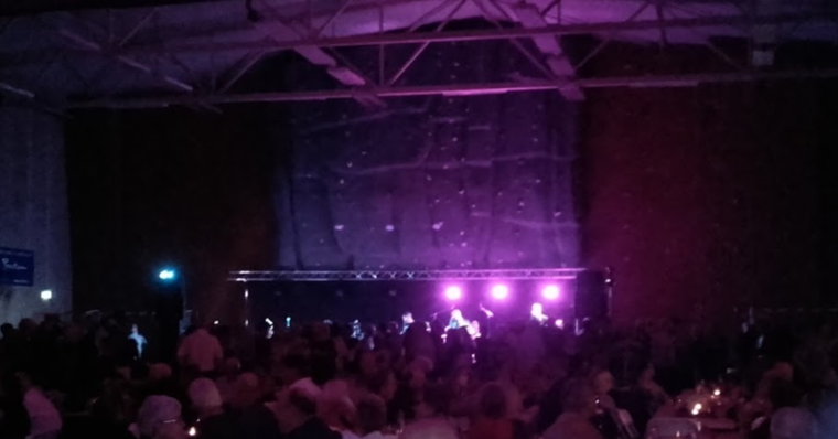 Indoor rope climbing wall