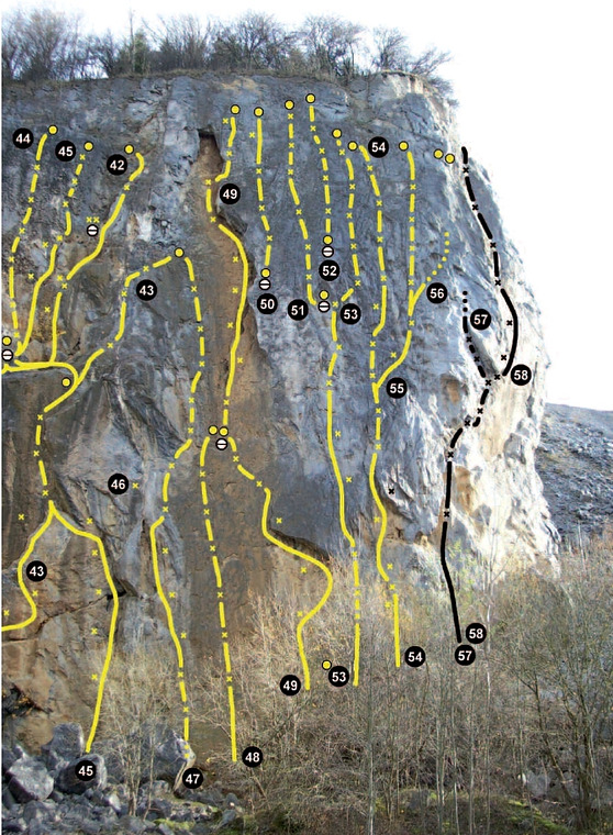 Sector Hillenbergwand - Rechte Kante