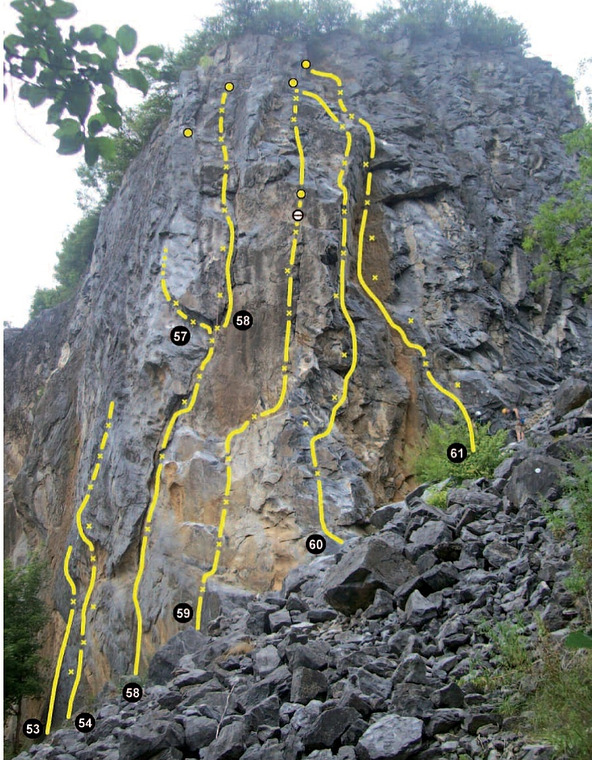 Sector Hillenbergwand - Rechte Kante