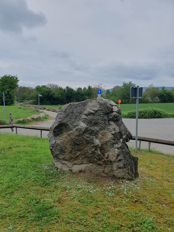 Not just rock, it's a boulder