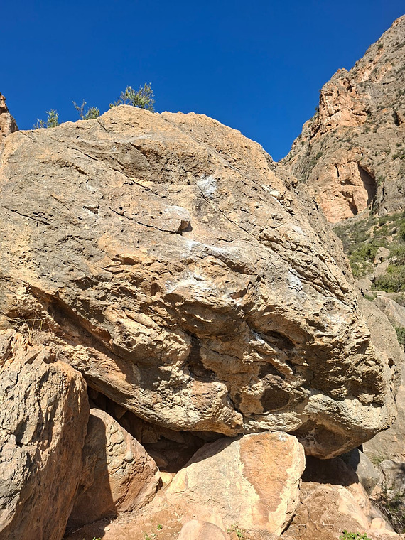 Sector de boulder callosa de segura