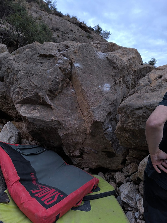Sector de boulder callosa de segura